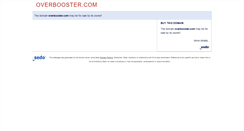 Desktop Screenshot of overbooster.com